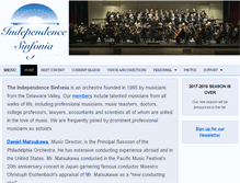 Tablet Screenshot of independence-sinfonia.org
